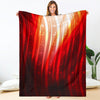 Music Notes Flame Blanket