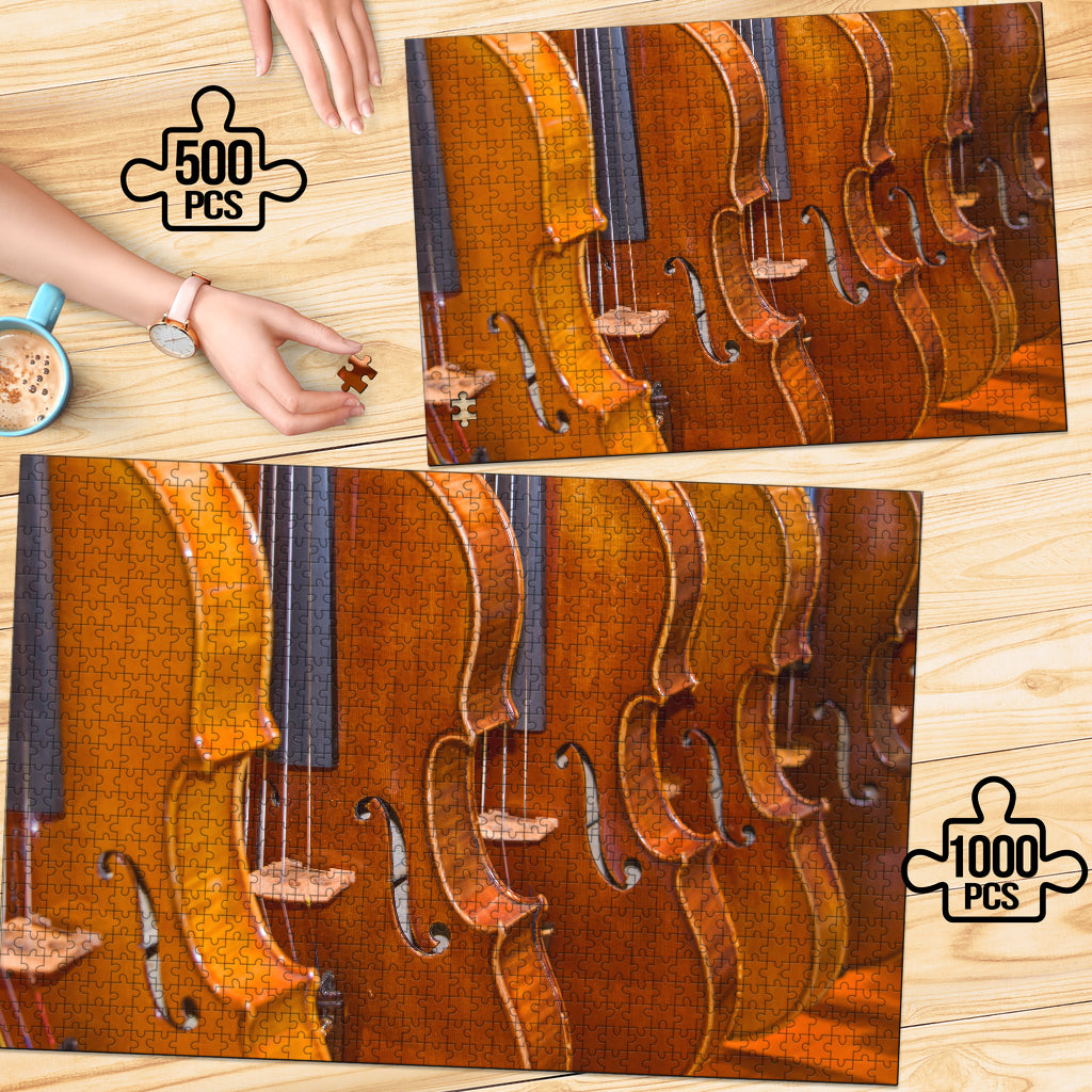 Violin Wood Jigsaw Puzzle - { shop_name }} - Review