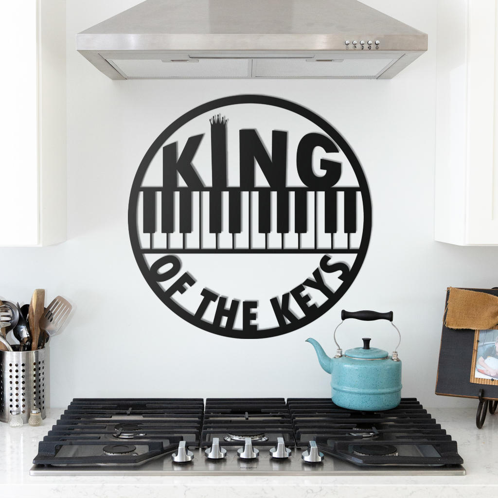 Piano Of The Keys Metal Sign