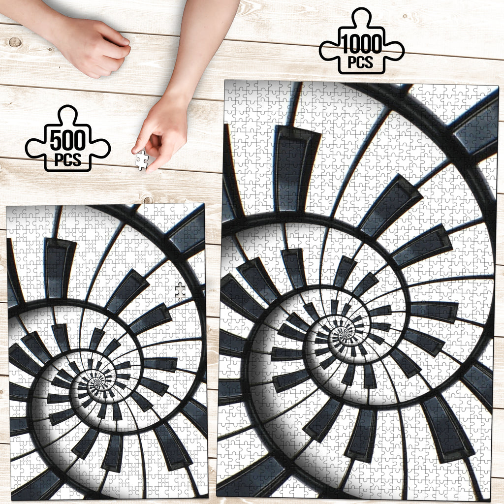 Piano Keys Wood Jigsaw Puzzle