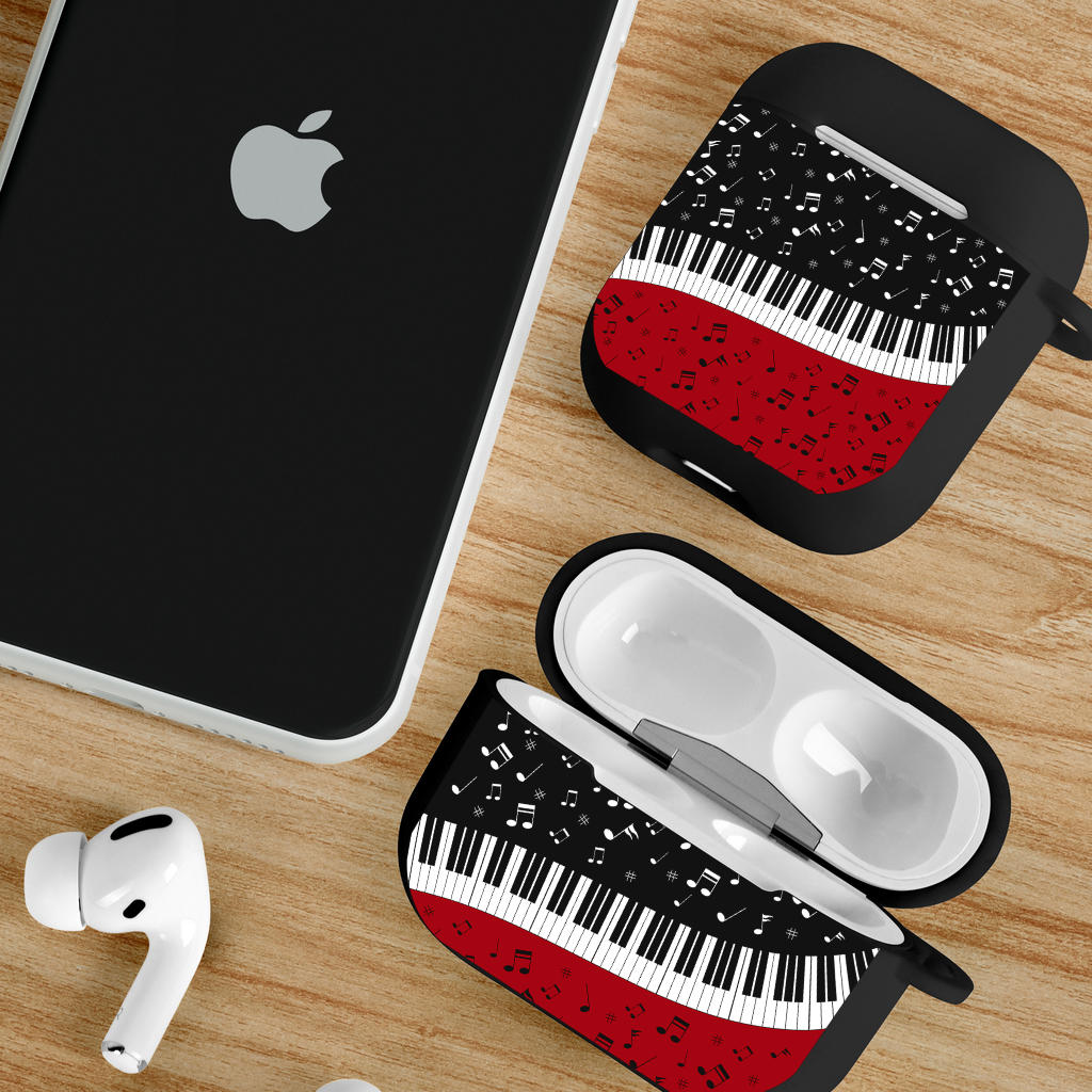 Music Notes And Piano AirPods Case