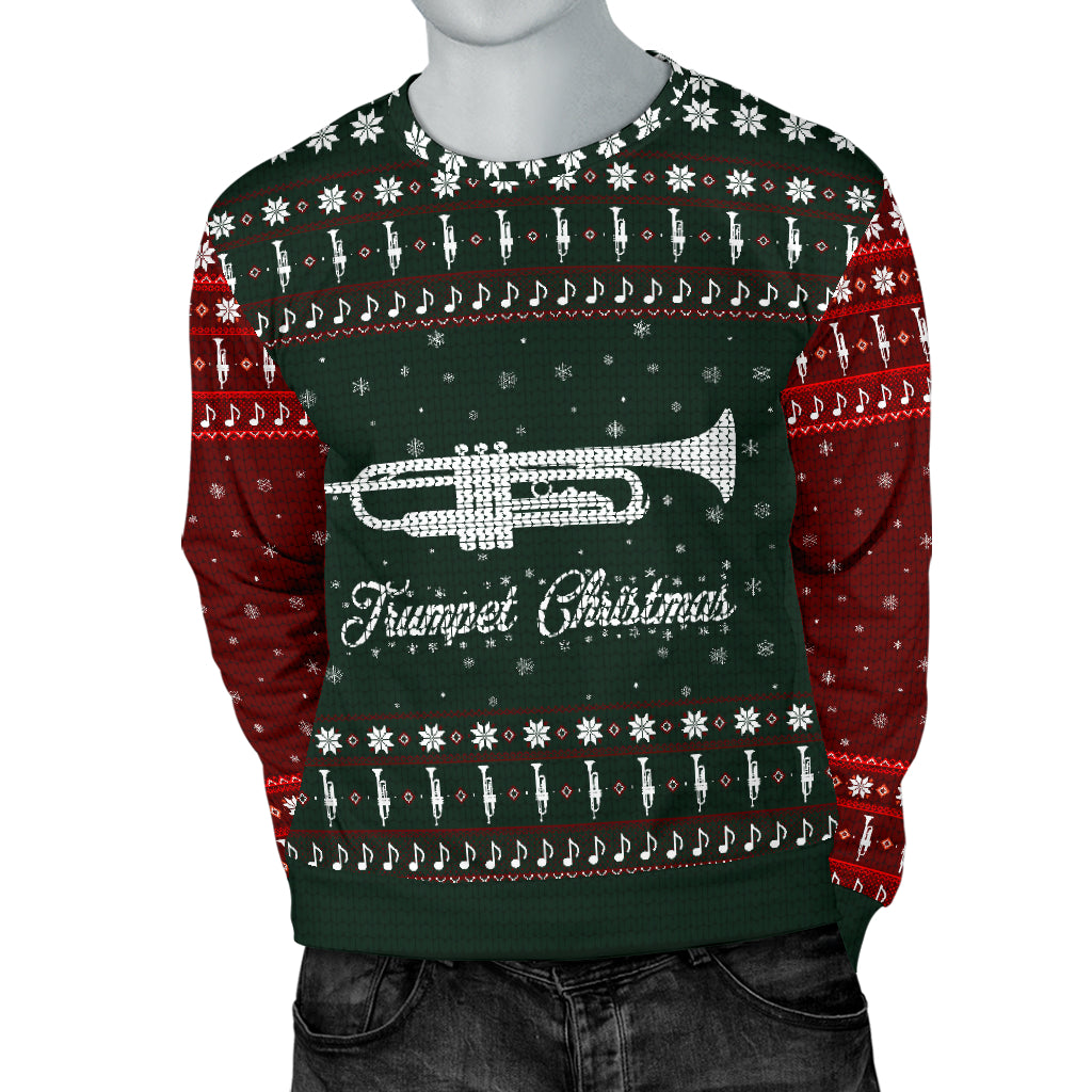 Trumpet Christmas Men's Sweater