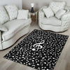 Music Notes Area Rug