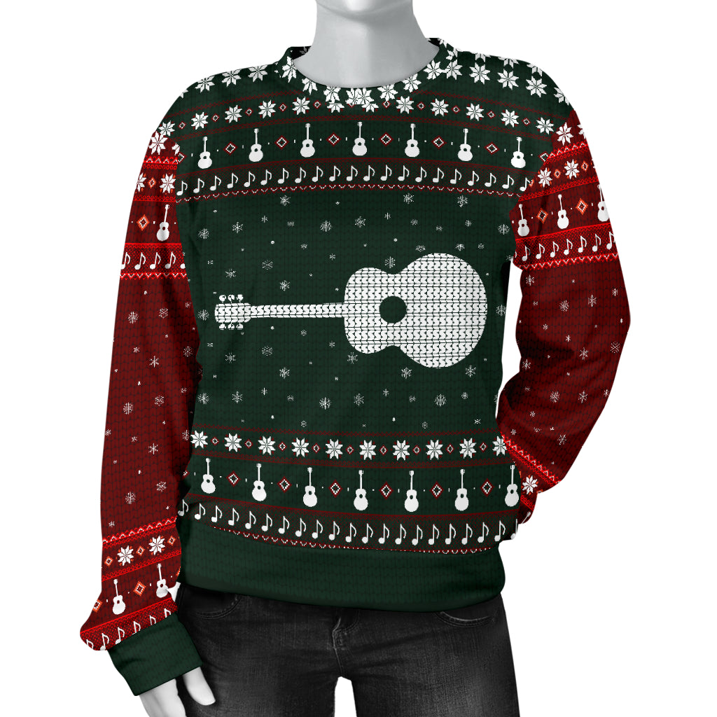Guitar Snowflake Women's Sweater