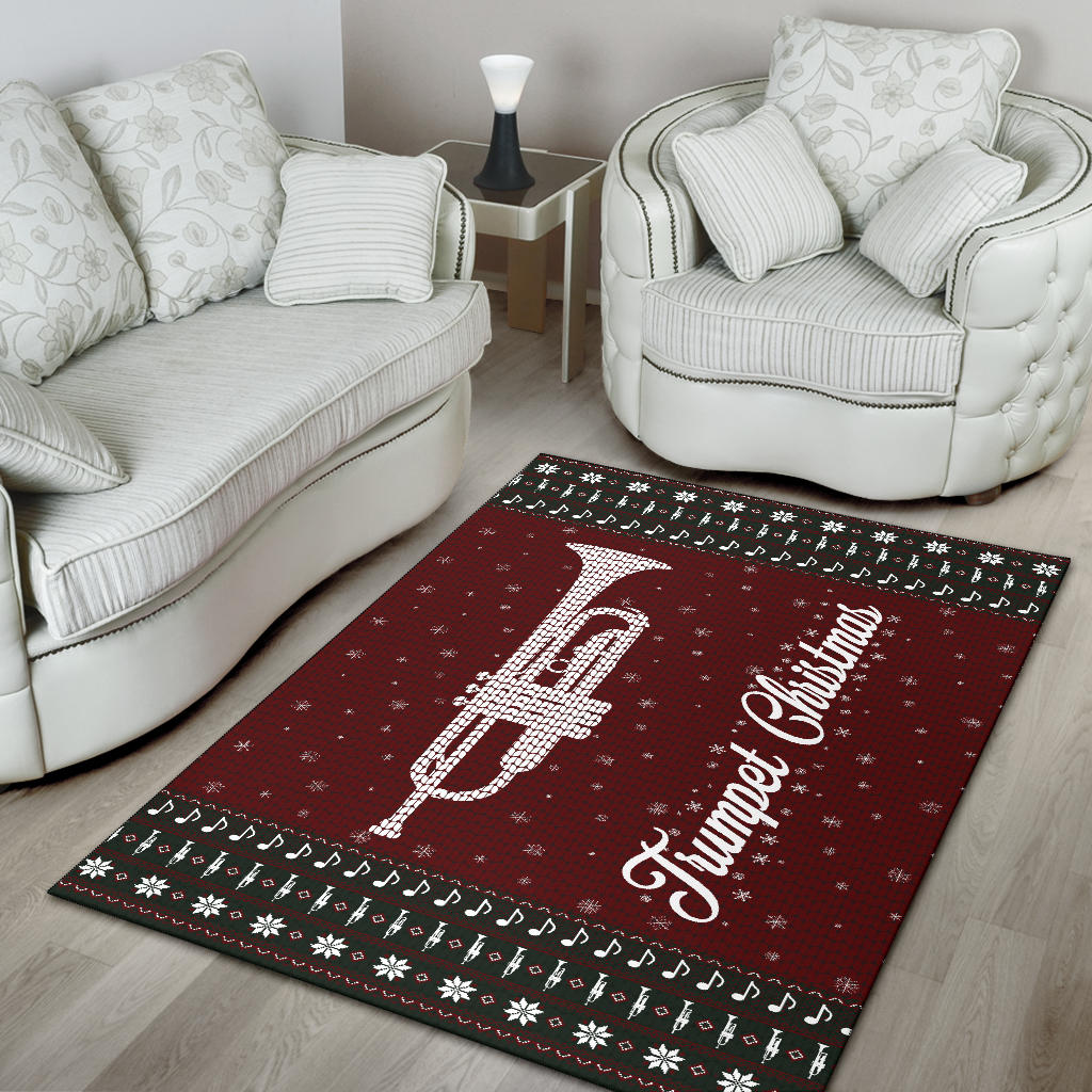 Trumpet Christmas Area Rug