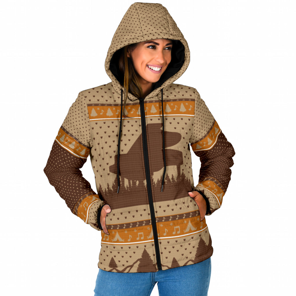 Grand Piano Christmas Hooded Jacket