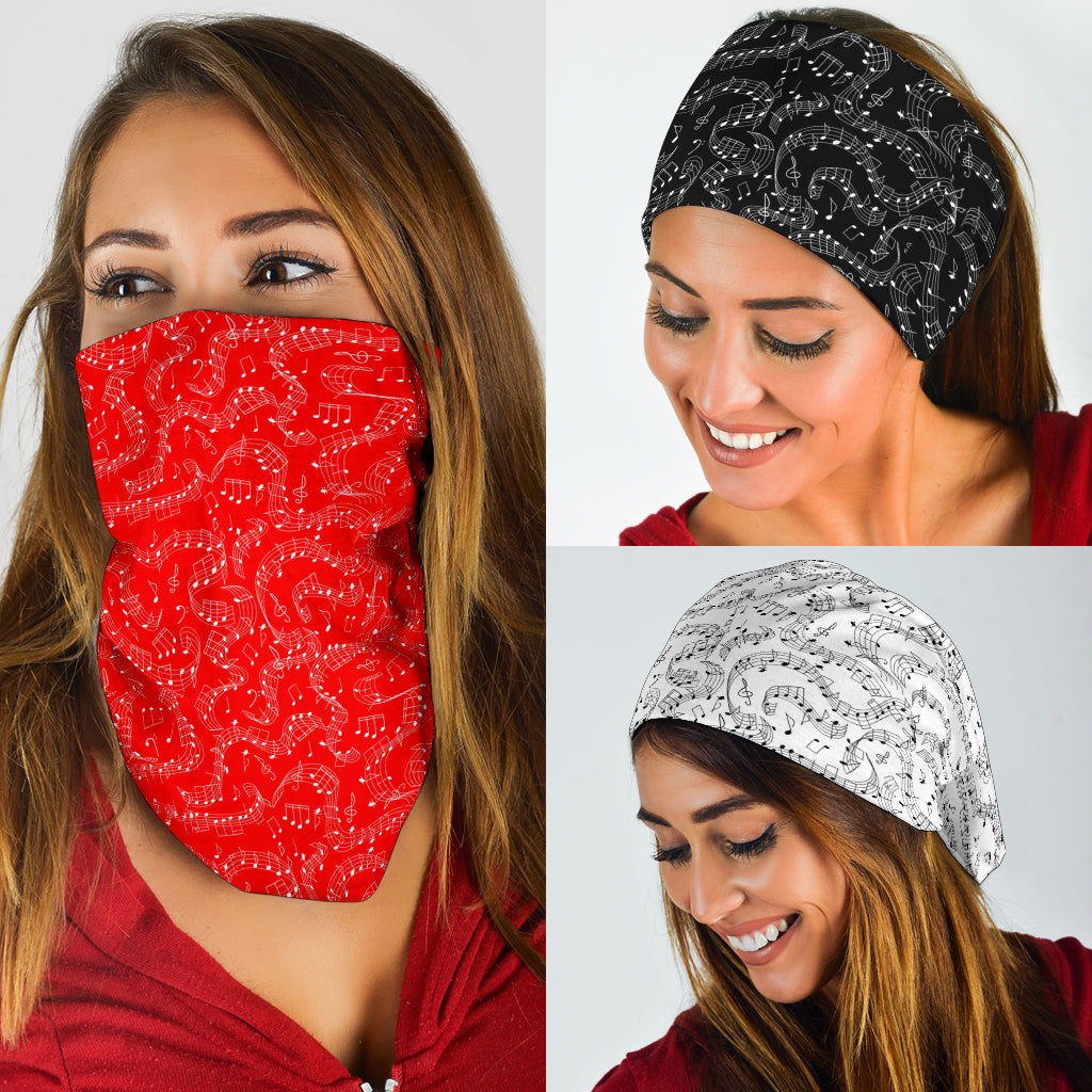 Musical Notes Pattern Bandana 3-Pack