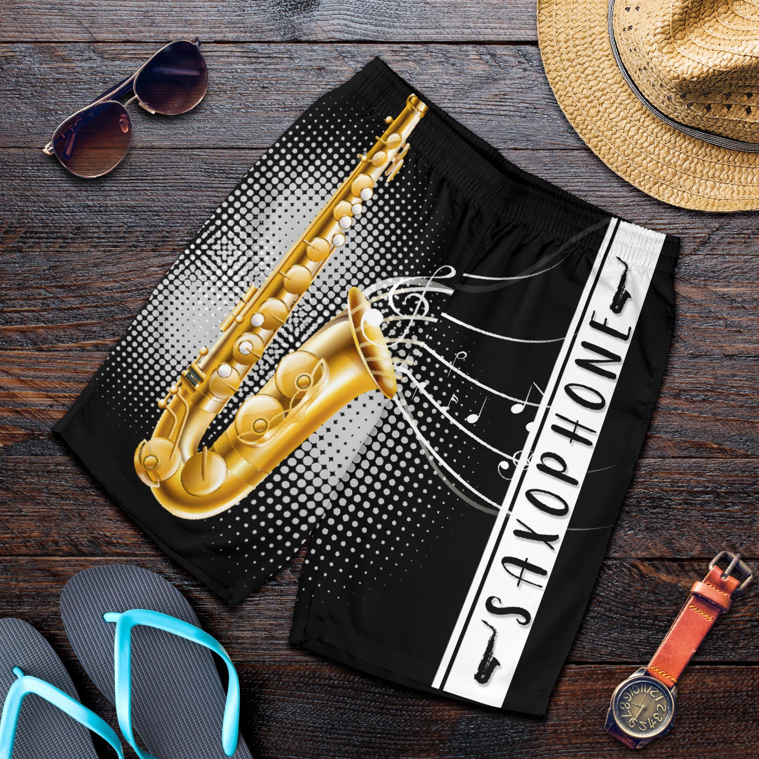 Saxophone Black Short