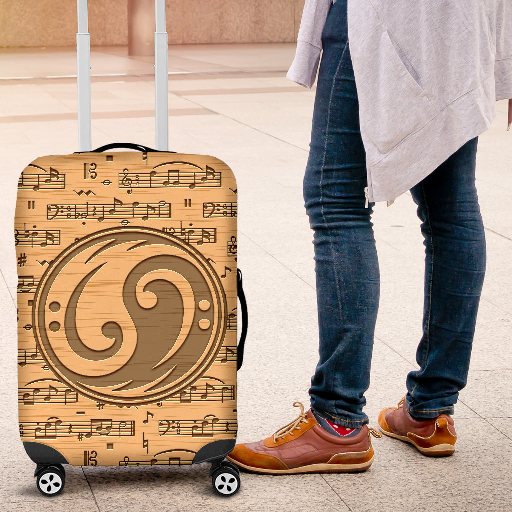 Yin Yang Bass Clef Luggage Covers