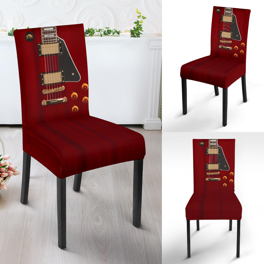 Anniversary Guitar Dining Chair Slip Cover - Dining Chair Slip Cover / Dining Chair - { shop_name }} - Review