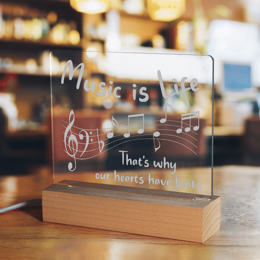 Music Beats Light Up Acrylic