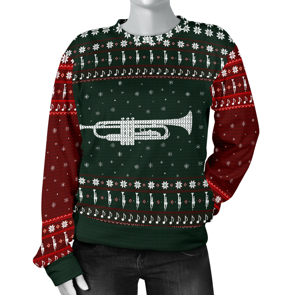 Trumpet Snowflake Women's Sweater