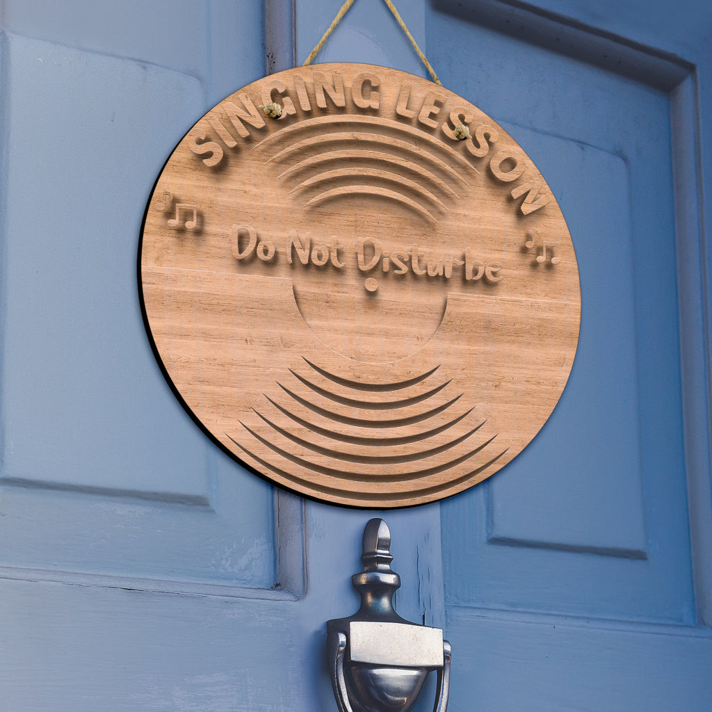 Vinyl Record Door Sign