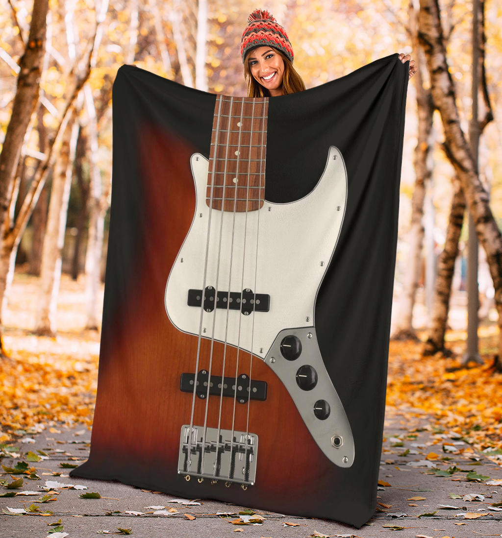 Bass Guitar Premium Blanket