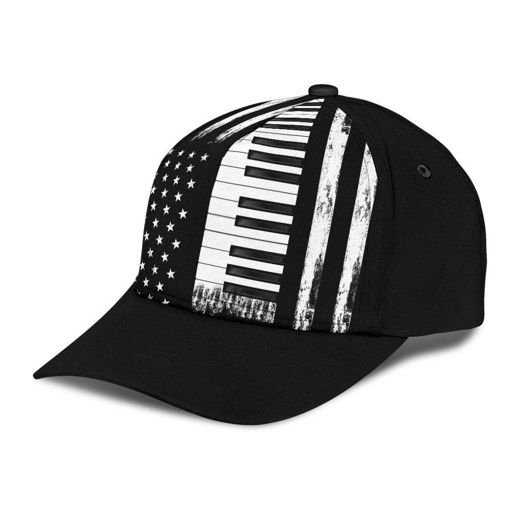Piano American Flag Classic Cap