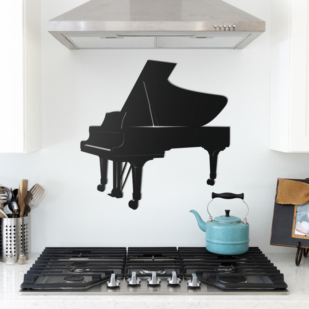 Grand Piano Metal Sign
