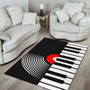 Piano Keys Vinyl Area Rug