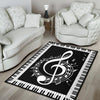 Treble Clef Musical Piano Rug