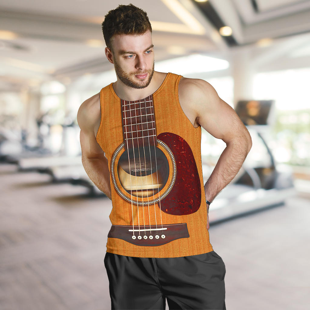 Wooden Guitar Men's Tank Top