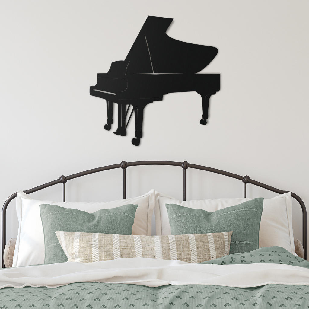 Grand Piano Metal Sign