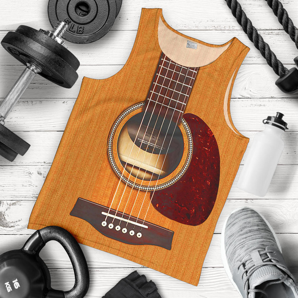 Wooden Guitar Men's Tank Top