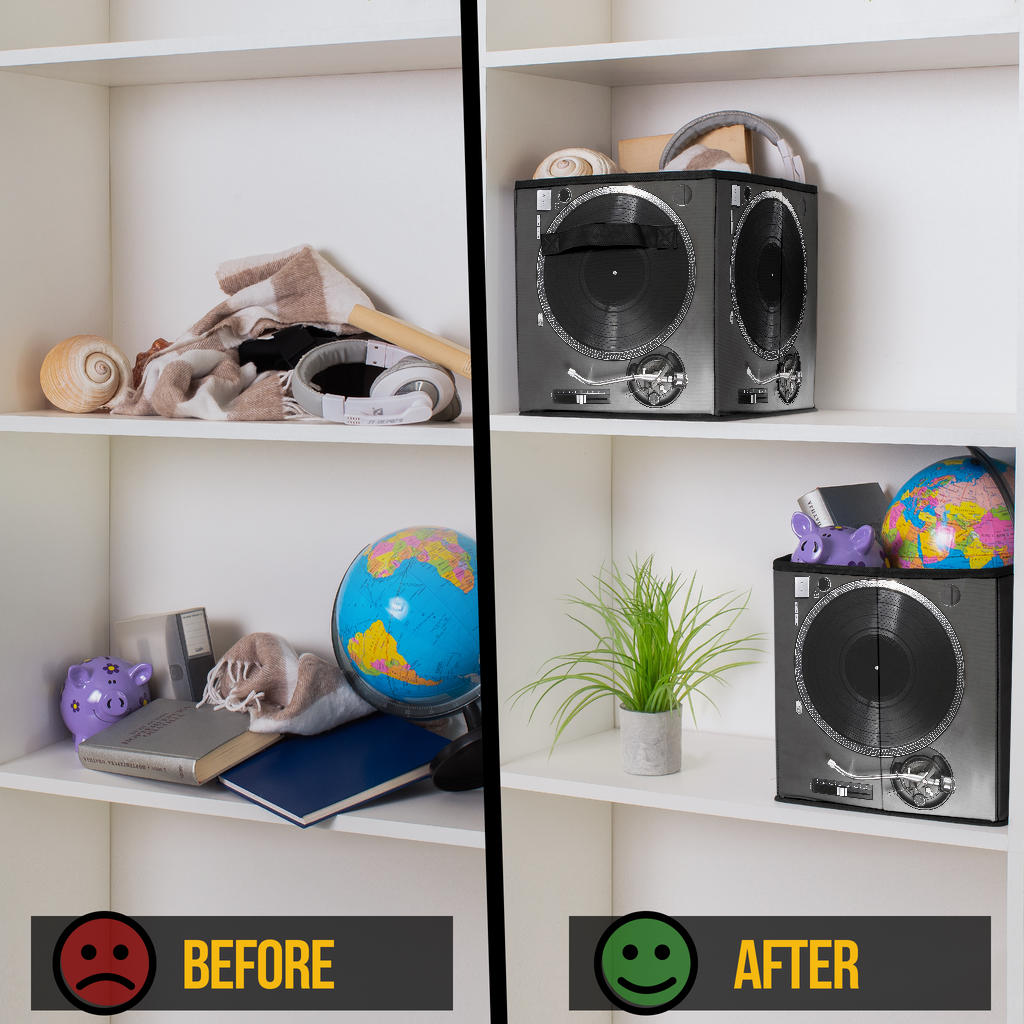 Vinyl Record Storage Cube