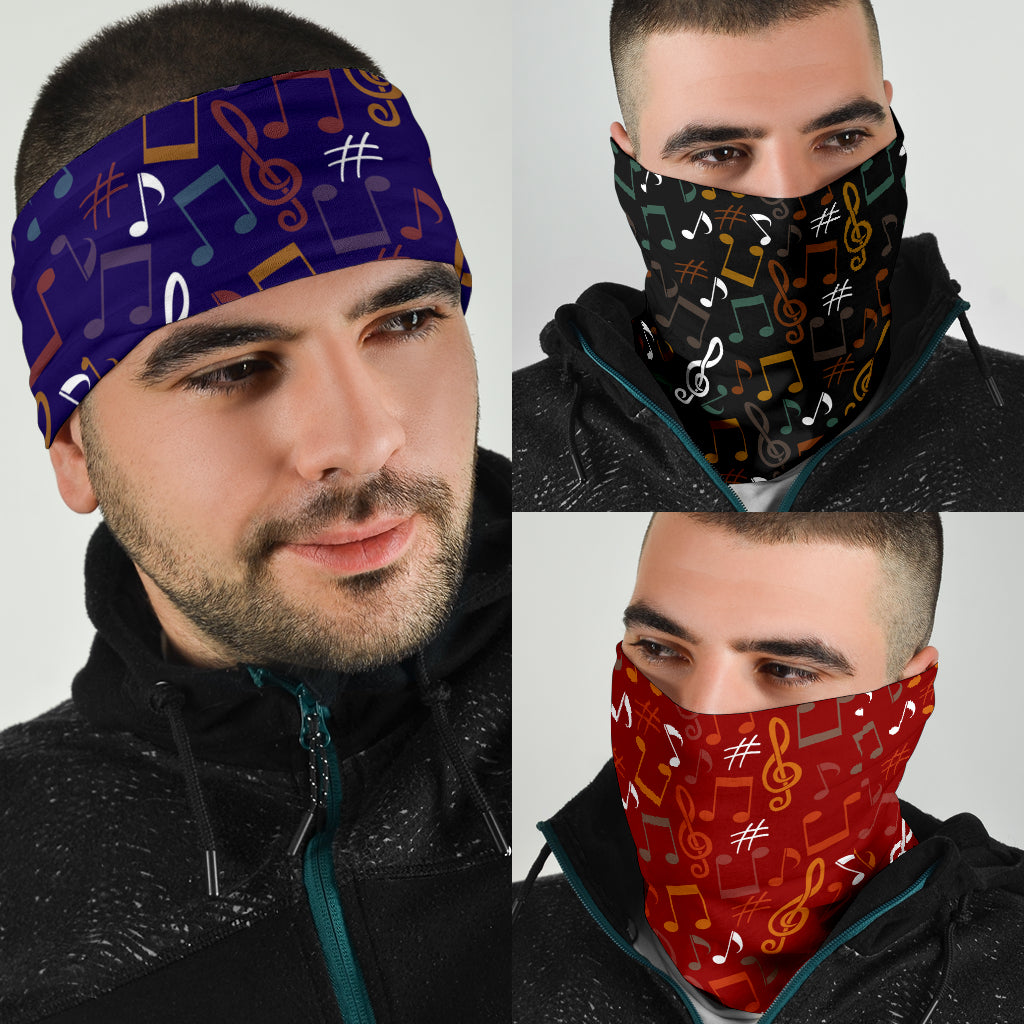Colorful Music Notes Bandana 3-Pack