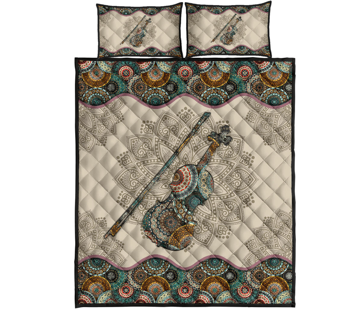Violin Mandala Quilt Bet Set