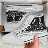 Piano Key With Musical Notes High Tops