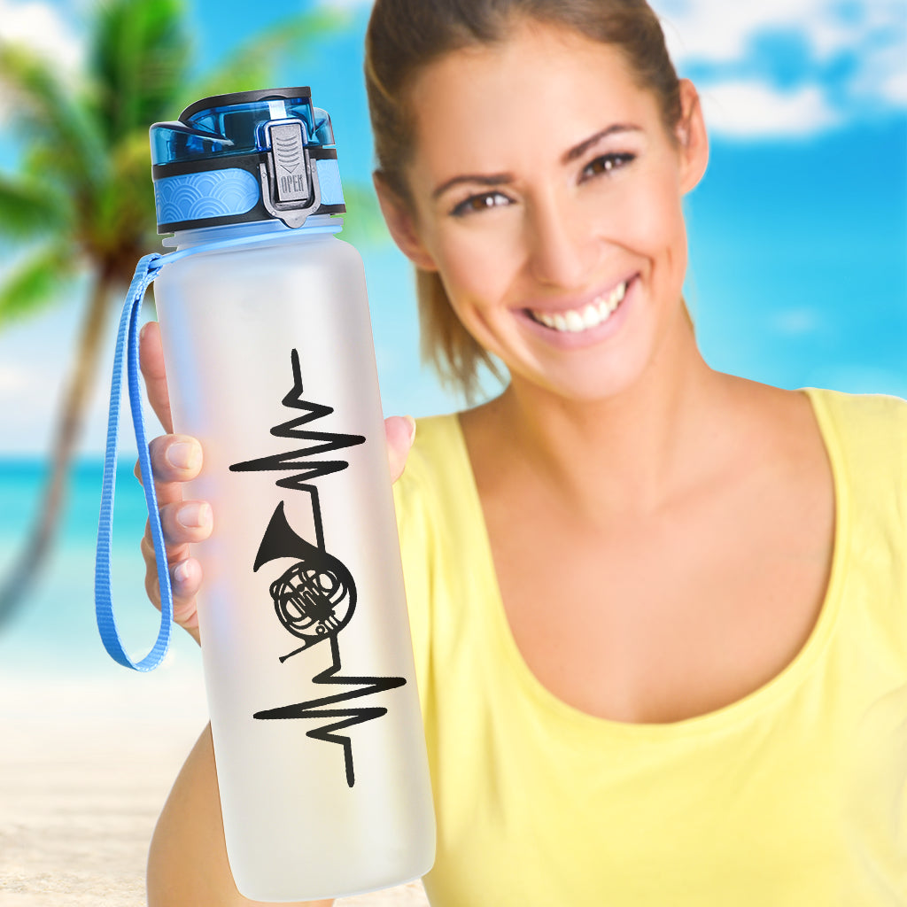 French Horn Heartbeat Hydro Tracking Bottle