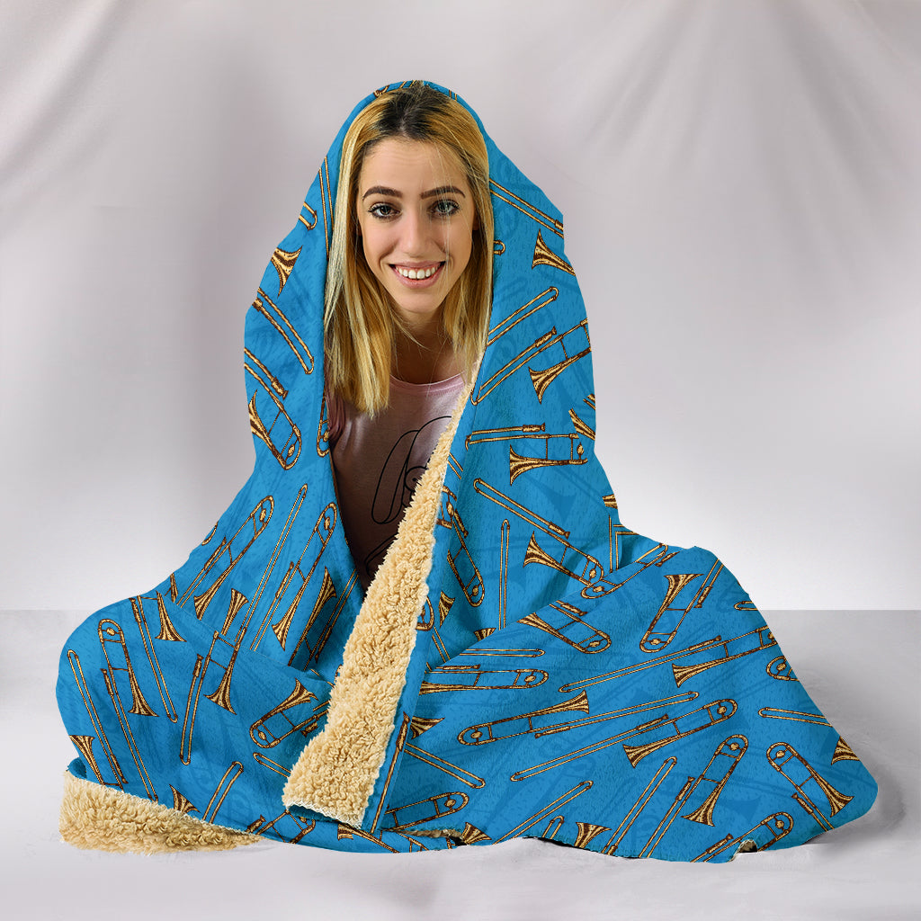 Trombone Hooded Blanket