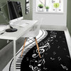 Musical Notes and Piano Area Rug