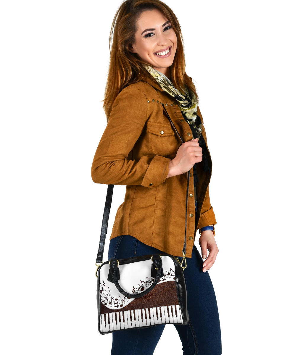 Piano Keys Music Shoulder Handbag