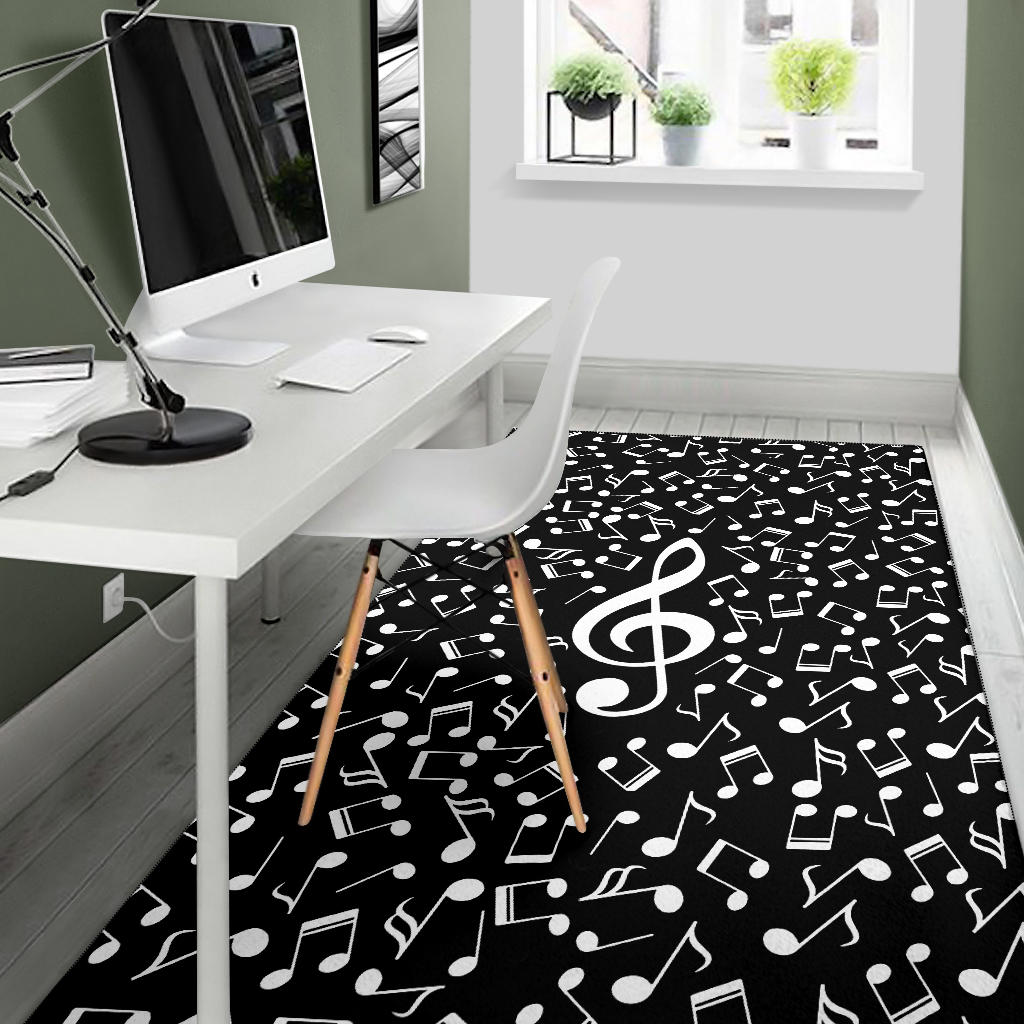 Music Notes Area Rug