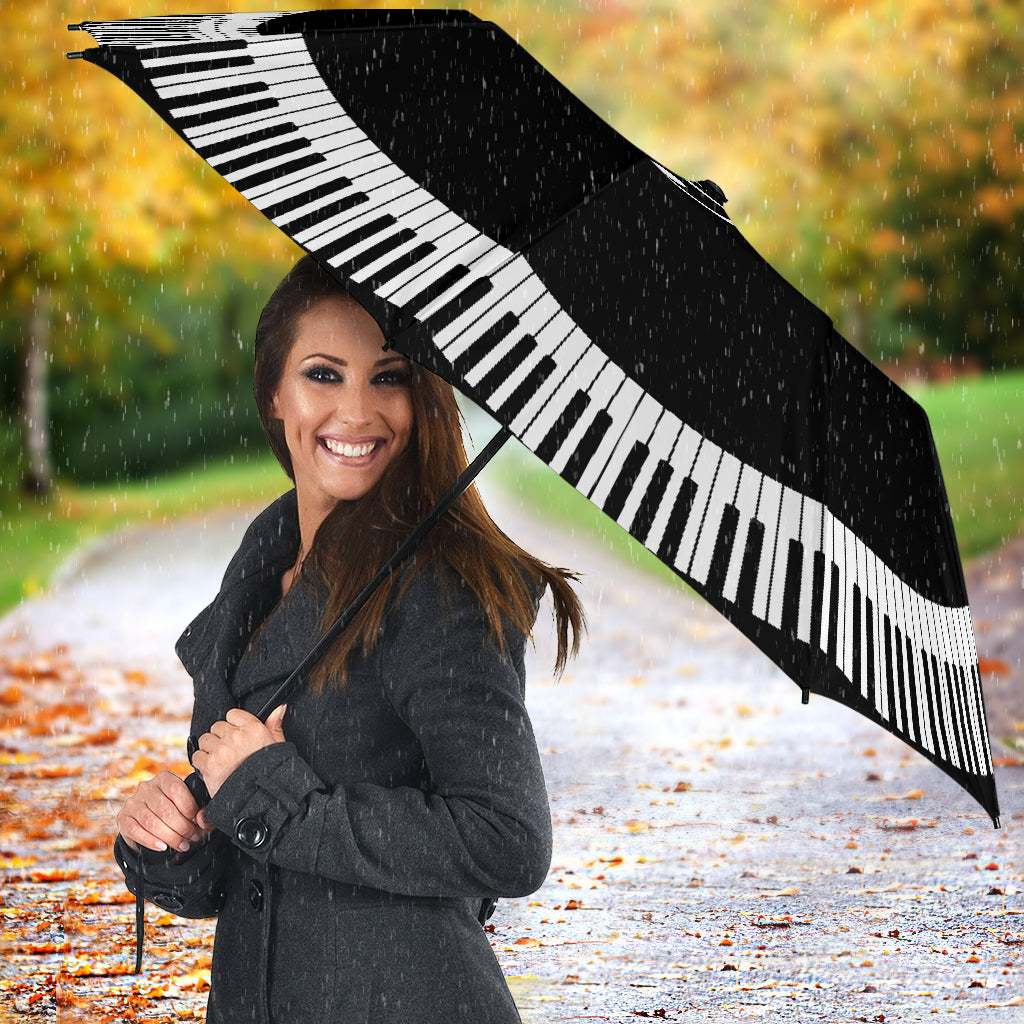 Piano Keys With Treble Clef Umbrella