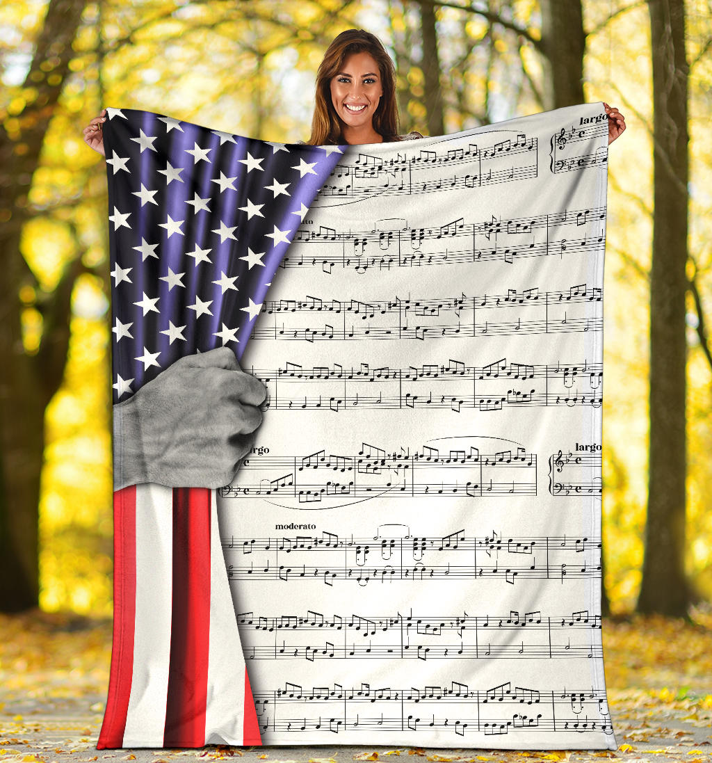 Sheet Music Notes Blanket