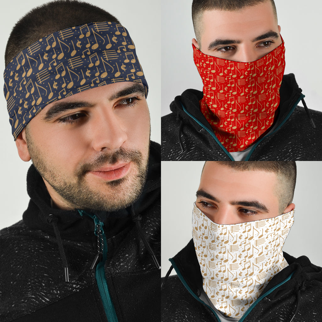 Vintage Music Notes Bandana 3-Pack
