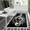 Treble Clef Musical Piano Rug