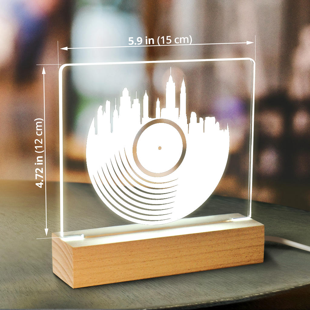 Vinyl City Light Up Acrylic
