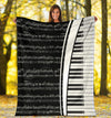 Sheet Music And Piano Black Blanket - { shop_name }} - Review