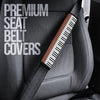 Piano Leather Seat Belt Covers