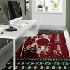 Drum Christmas Snowflake Area Rug