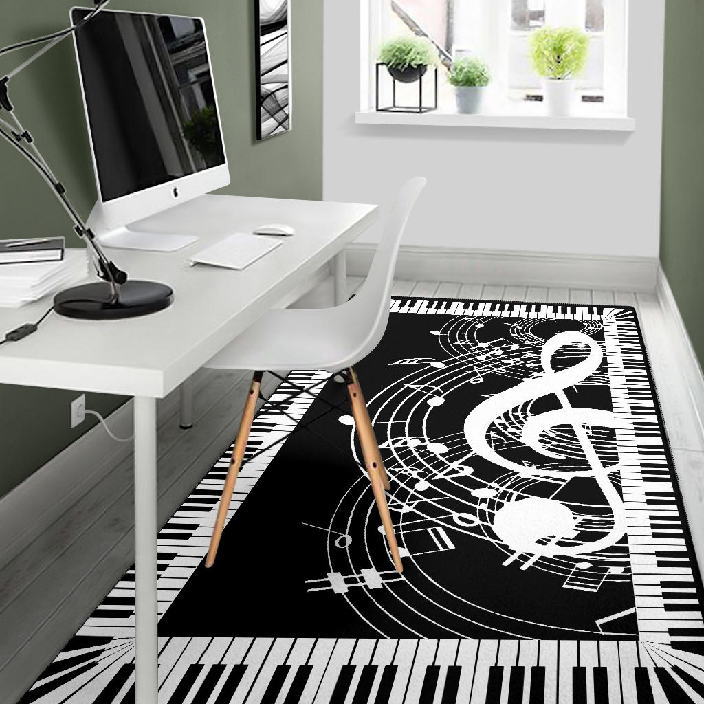 Musical Piano Keys Rug
