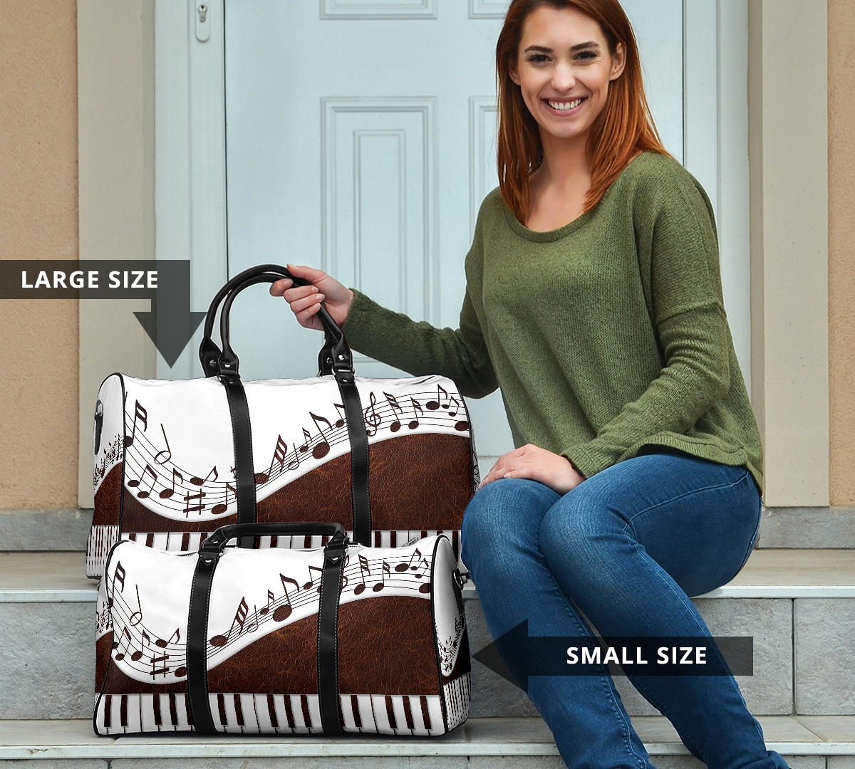 Piano Keys Music Travel Bag