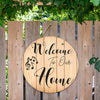 Music Notes Welcome Door Sign