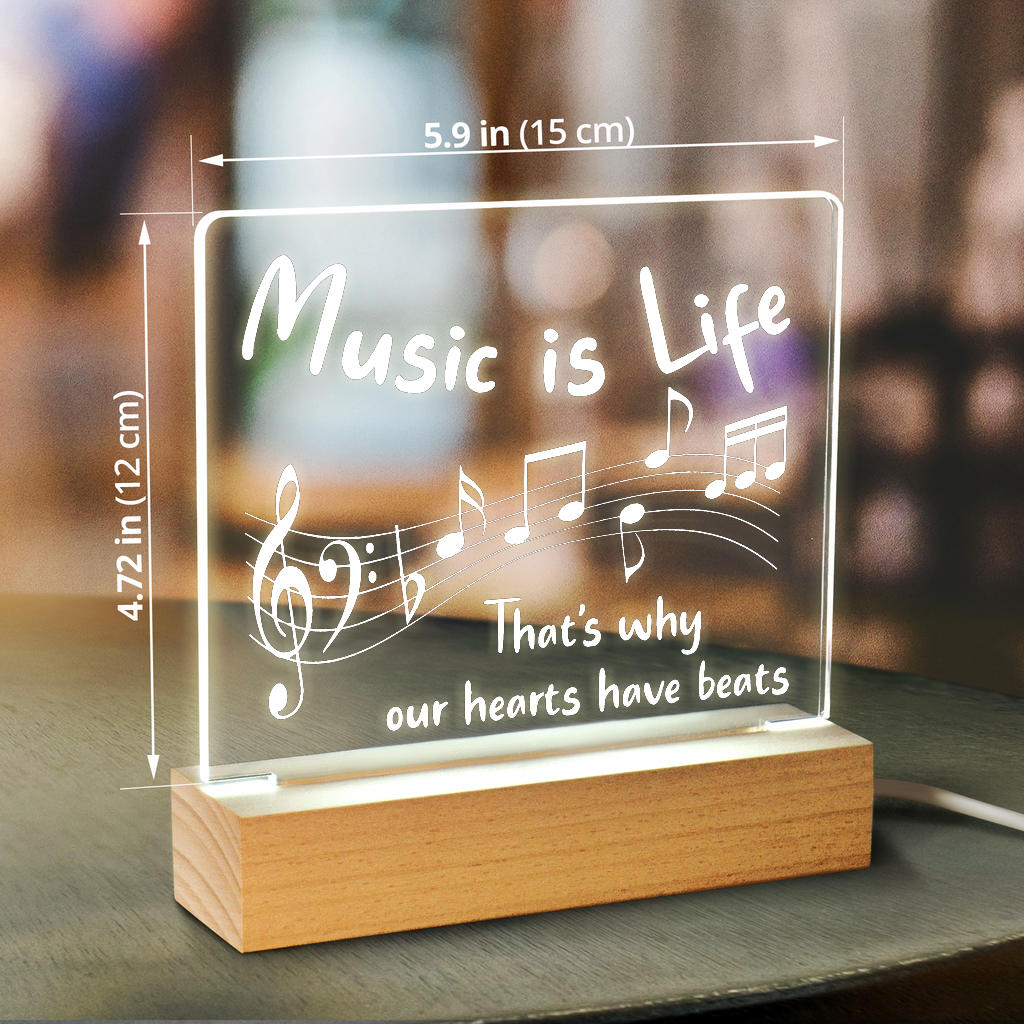 Music Beats Light Up Acrylic