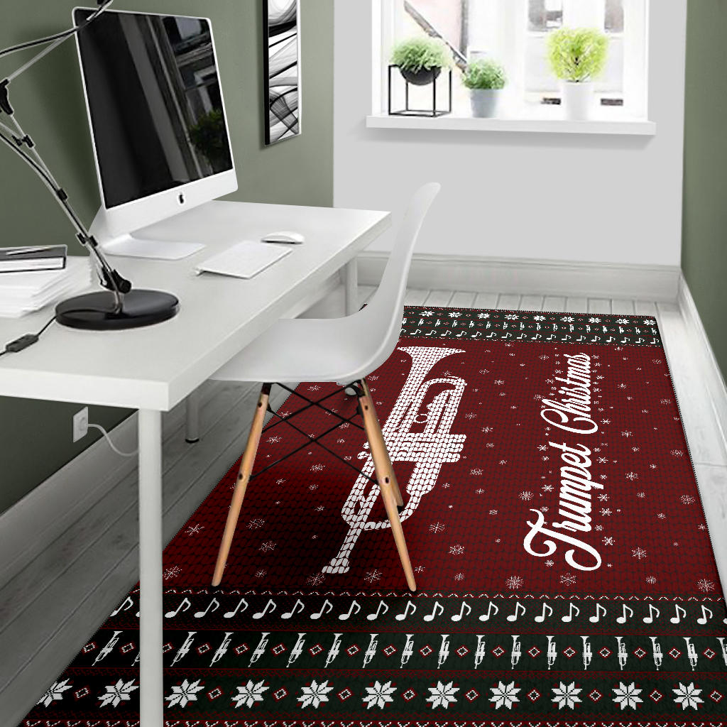Trumpet Christmas Area Rug