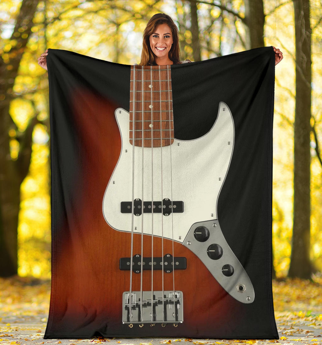 Bass Guitar Premium Blanket