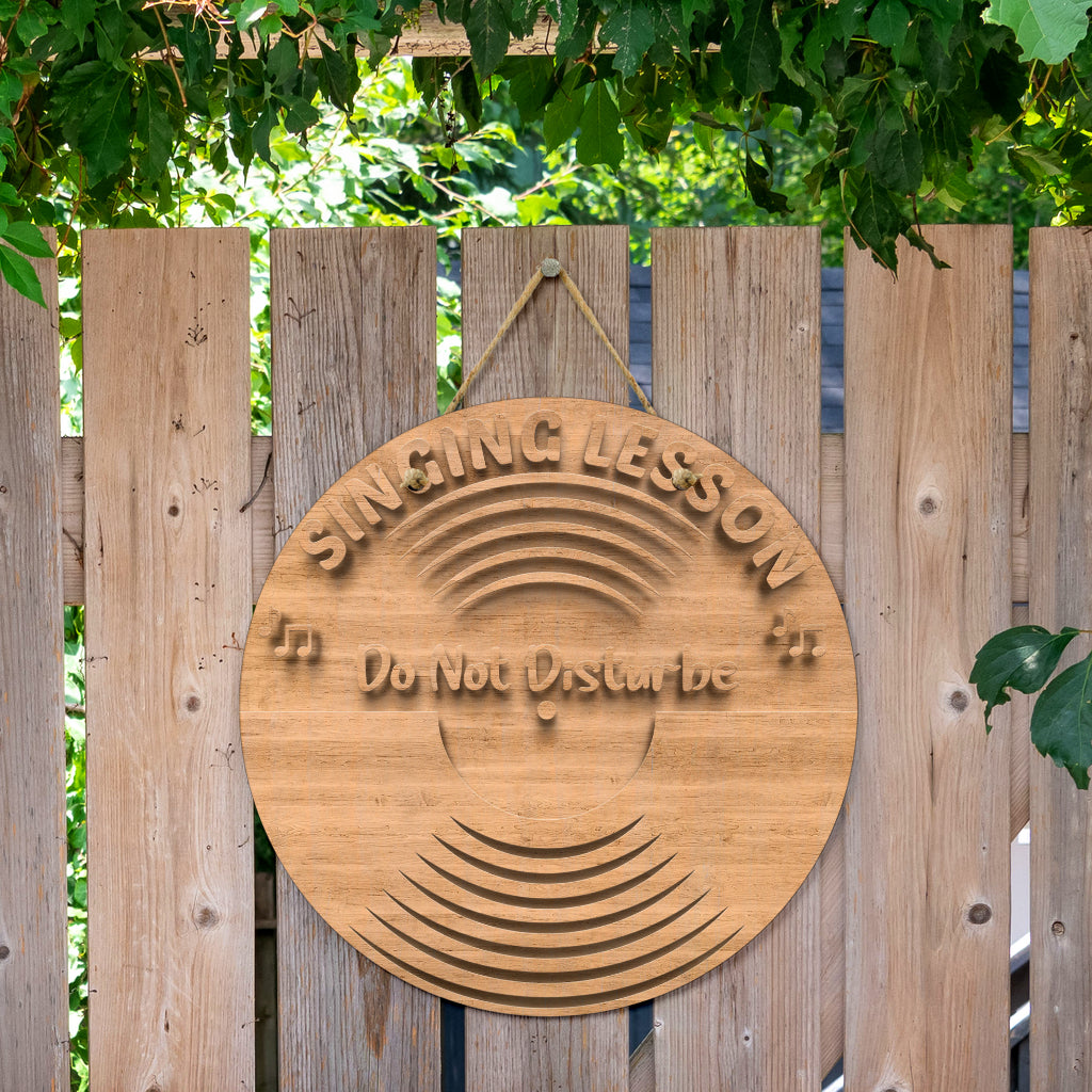 Vinyl Record Door Sign