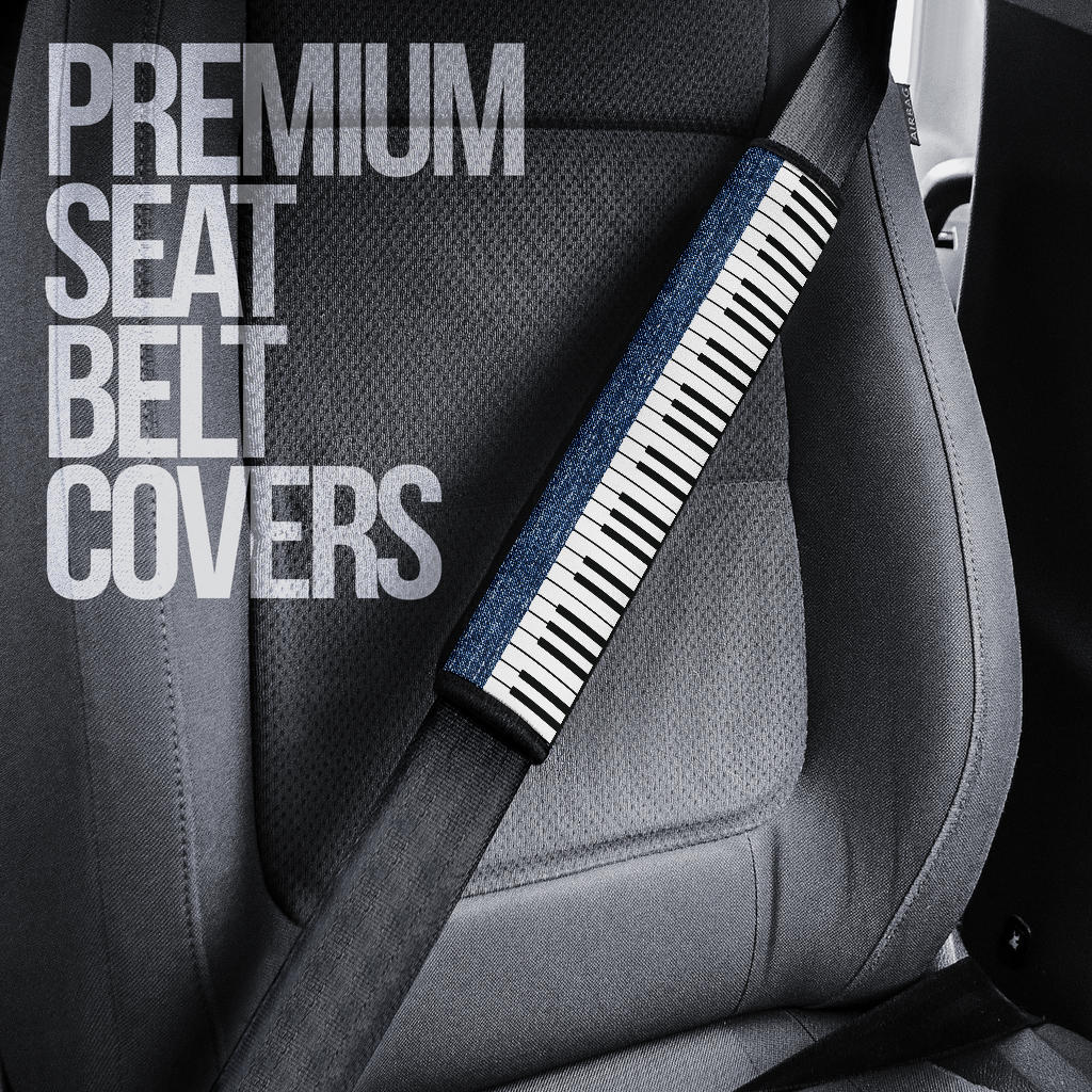Piano And Jeans Seat Belt Covers